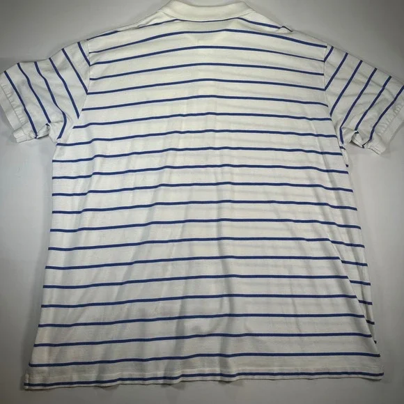 Polo by Ralph Lauren White Polo with Blue Stripes - Picture 6 of 6